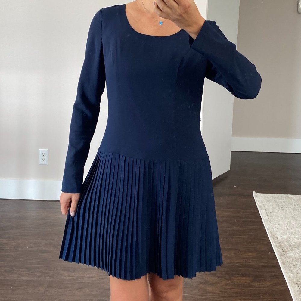KENZIE Long Sleeve Navy Dress sz 6